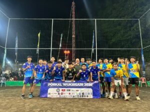Pertandingan Bola Voli Antar Kalurahan, Wukirsari Raih Dua Kemenangan